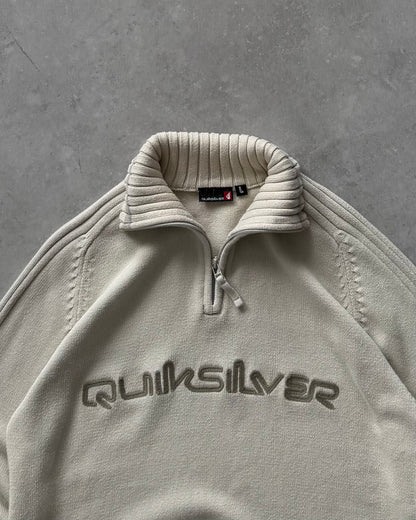 Vintage Quiksilver 1/4 Zip Knit Jumper (L)