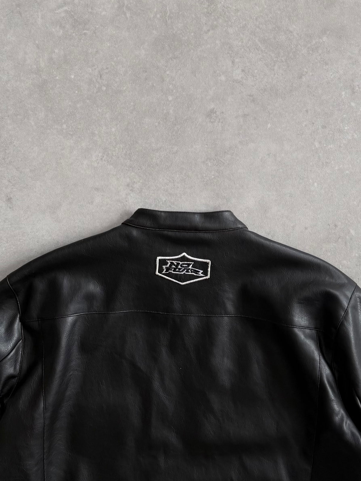 Vintage No Fear Faux Leather Jacket (M)