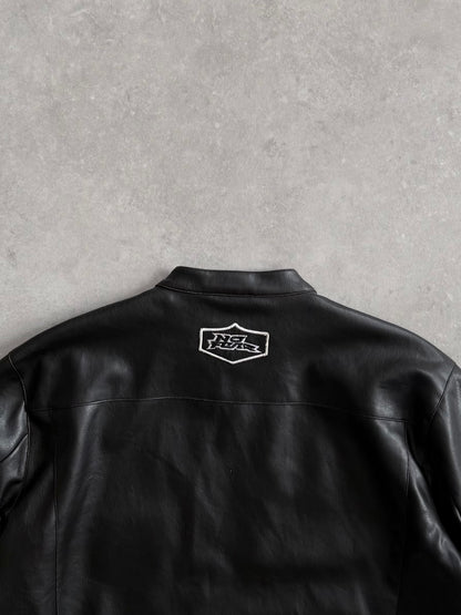 Vintage No Fear Faux Leather Jacket (M)