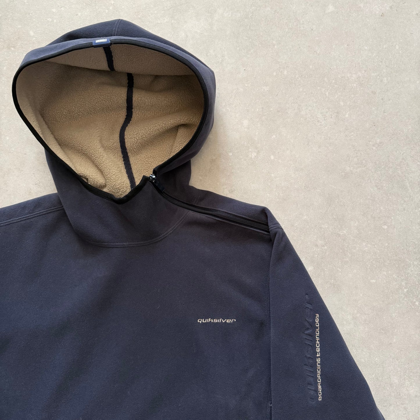 00’s Quiksilver Shoulder Zip Hoodie (M)