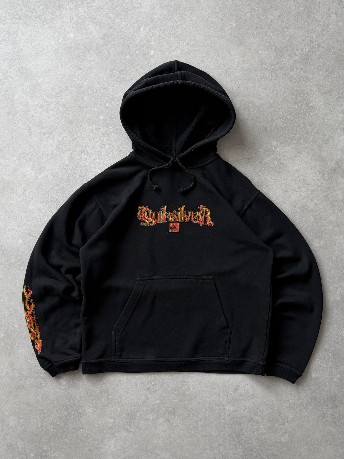 Vintage Quiksilver Flame Hoodie (XS)