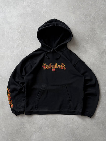 Vintage Quiksilver Flame Hoodie (XS)