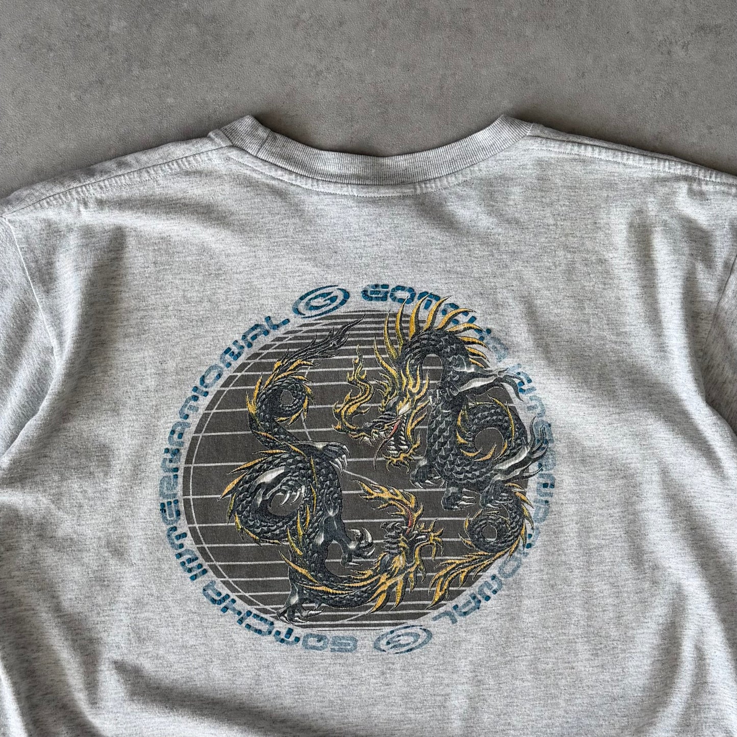00’s Gotcha Dragon Print T-shirt (M)