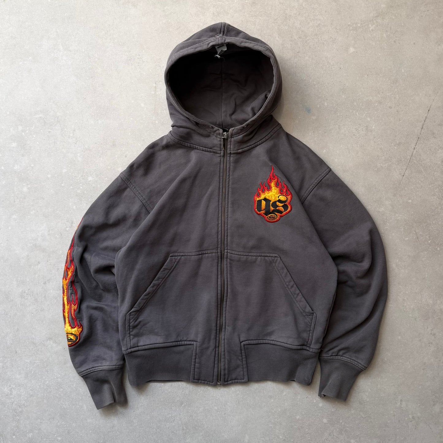00's Quiksilver Flame Hoodie (XS)