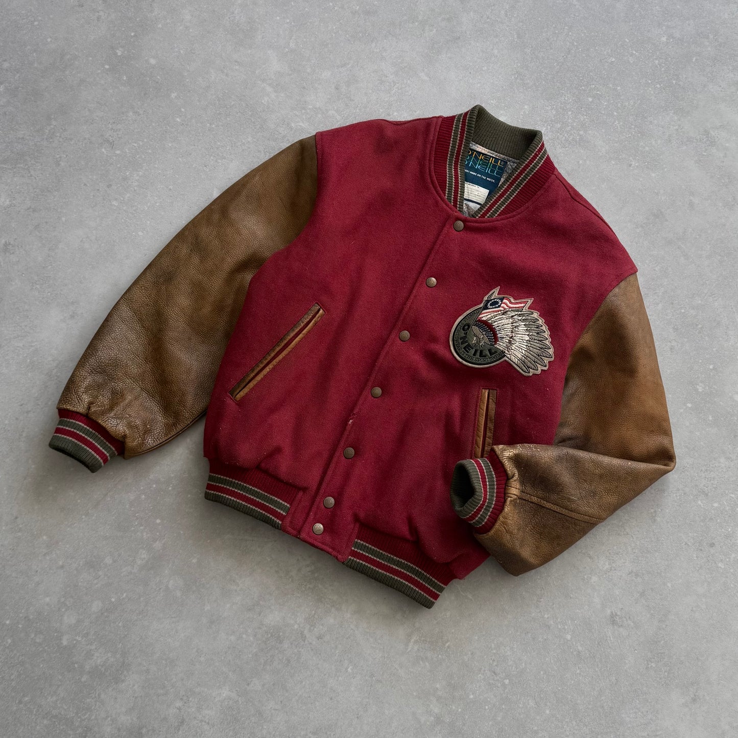 90’s O’Neill Leather Bomber Jacket (M)