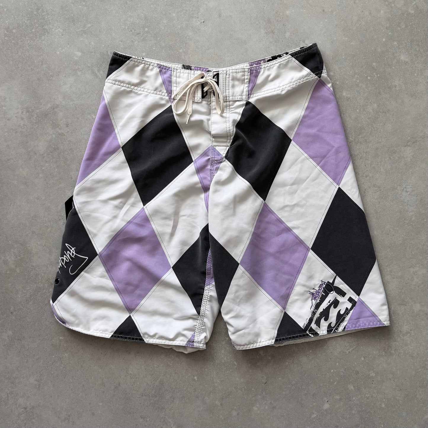 00's Billabong Andy Irons Argyle Boardshorts (34)