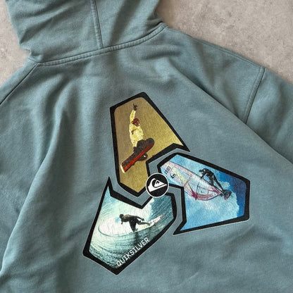 00's Quiksilver Zip-up Hoodie (L)