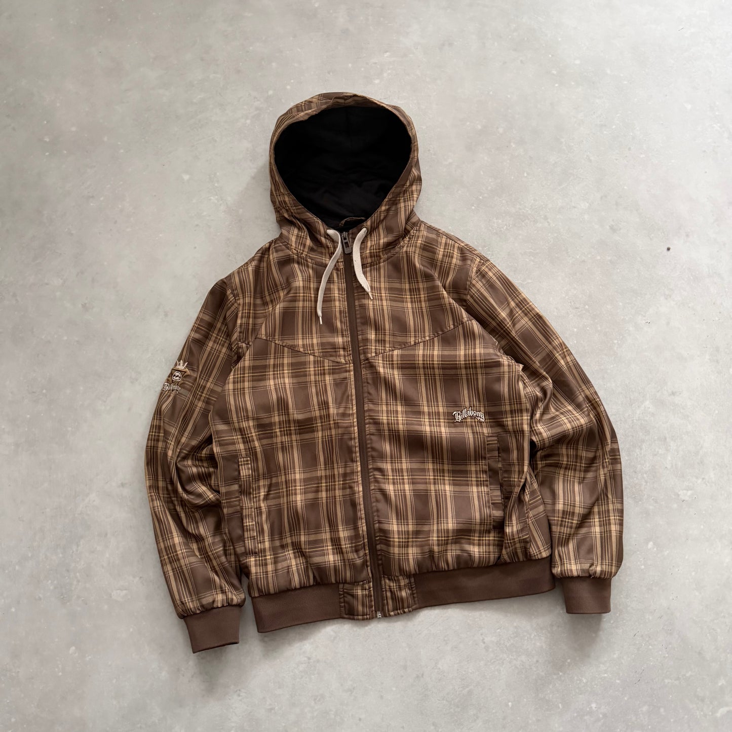 00’s Rip Curl Plaid Zip Hoodie (L)