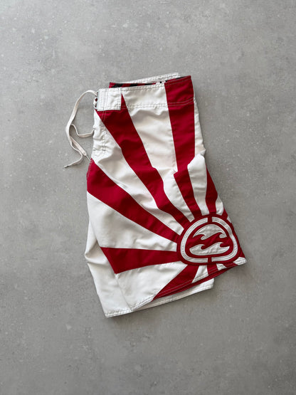 Vintage Billabong Andy Irons Rising Sun Boardshorts (36)