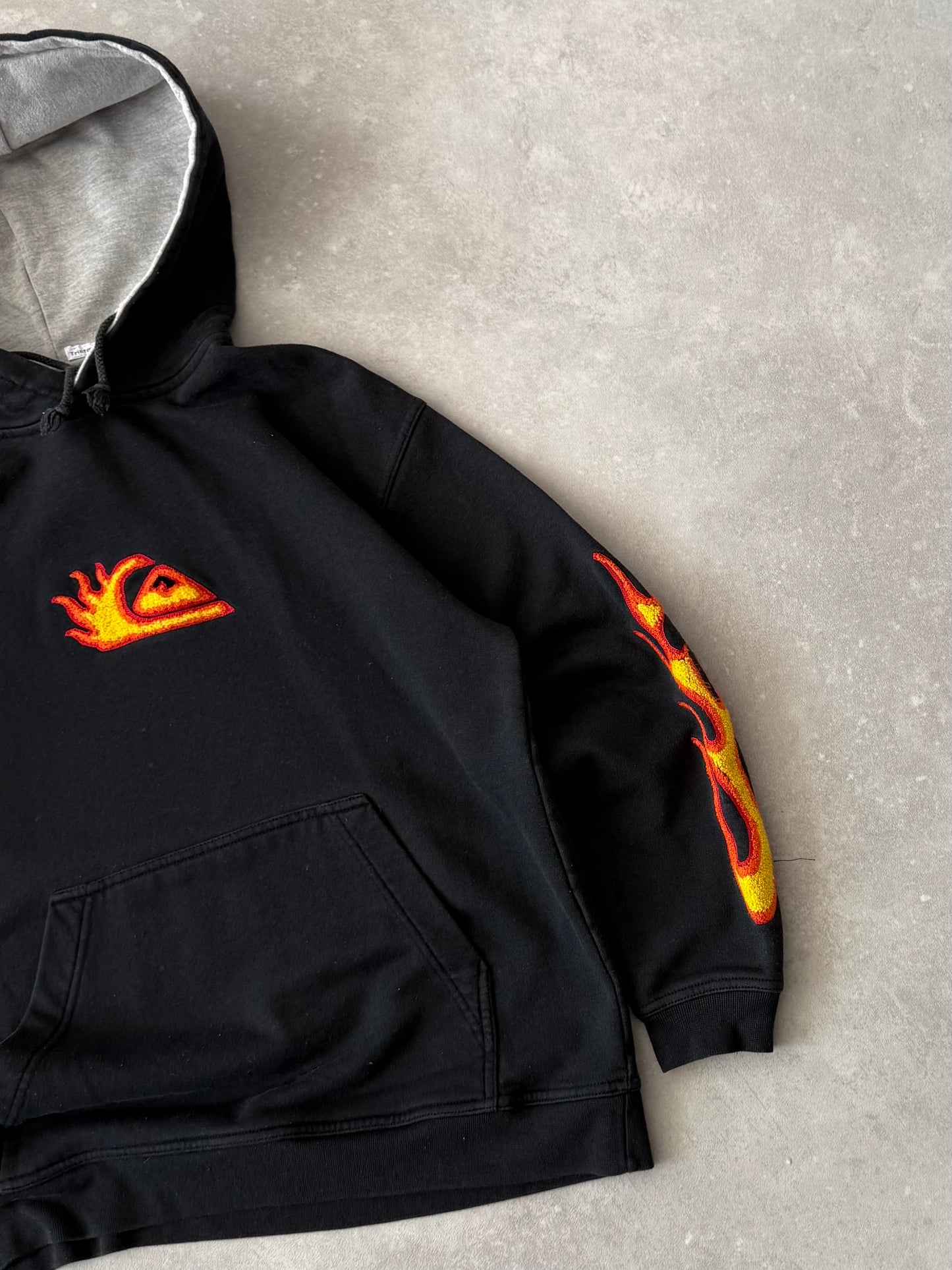 Vintage Quiksilver Flame Hoodie (M)