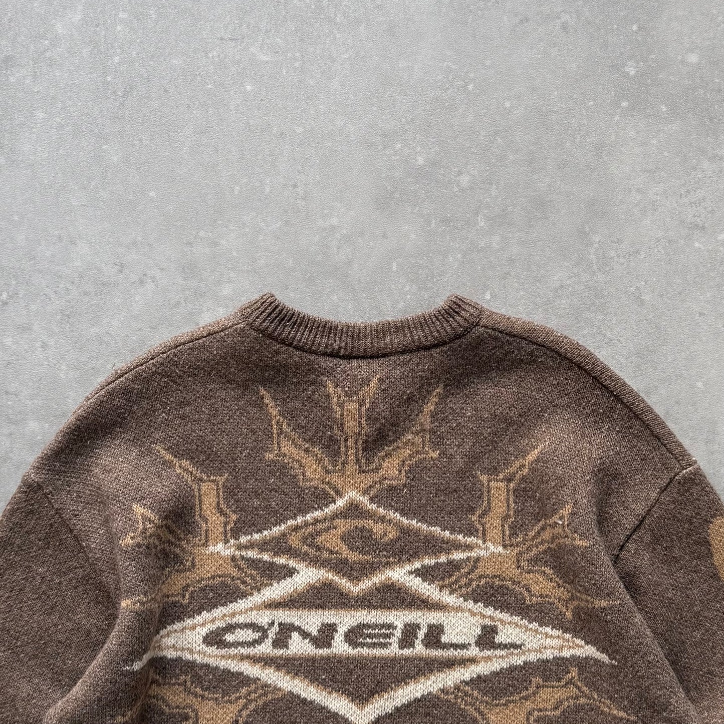 Vintage O'Neill V-Neck Knit Jumper (L)