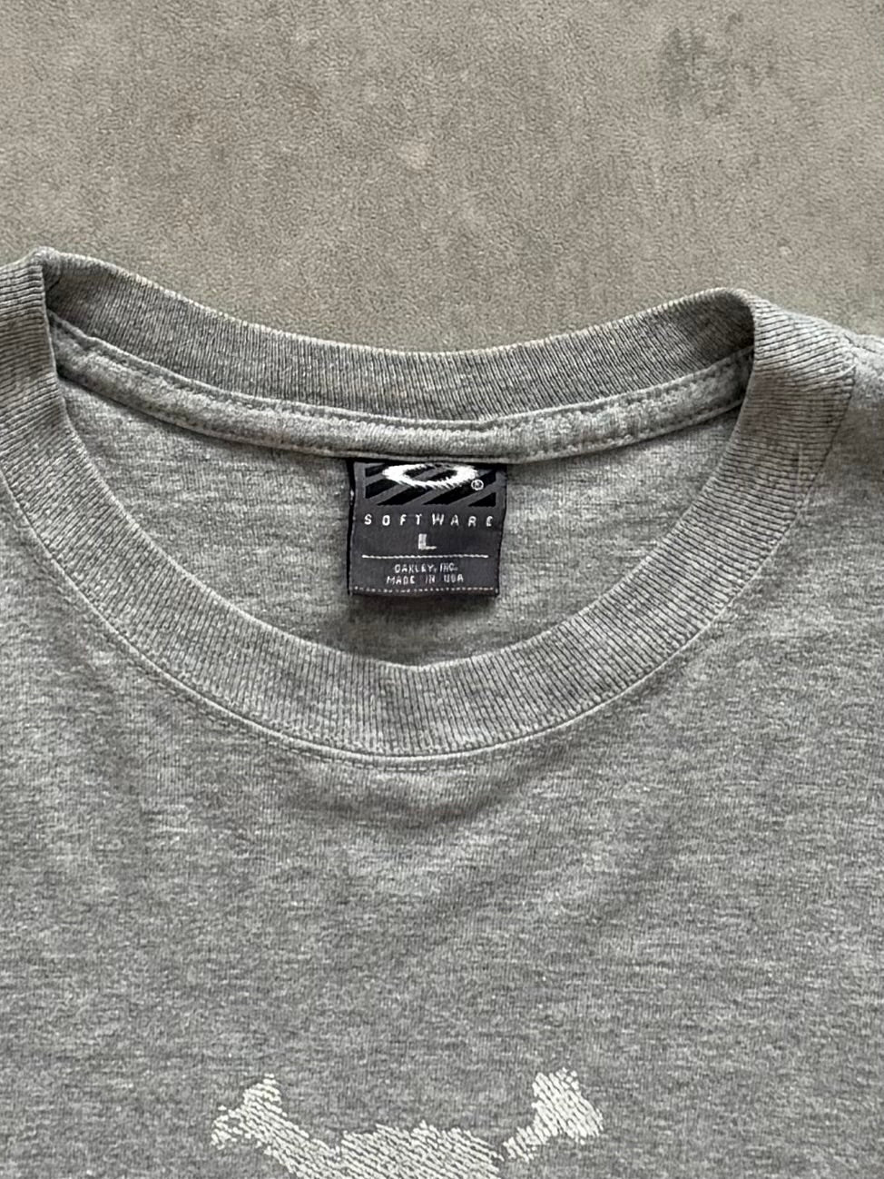 Vintage Oakley Software 3D Skull T-shirt (L)