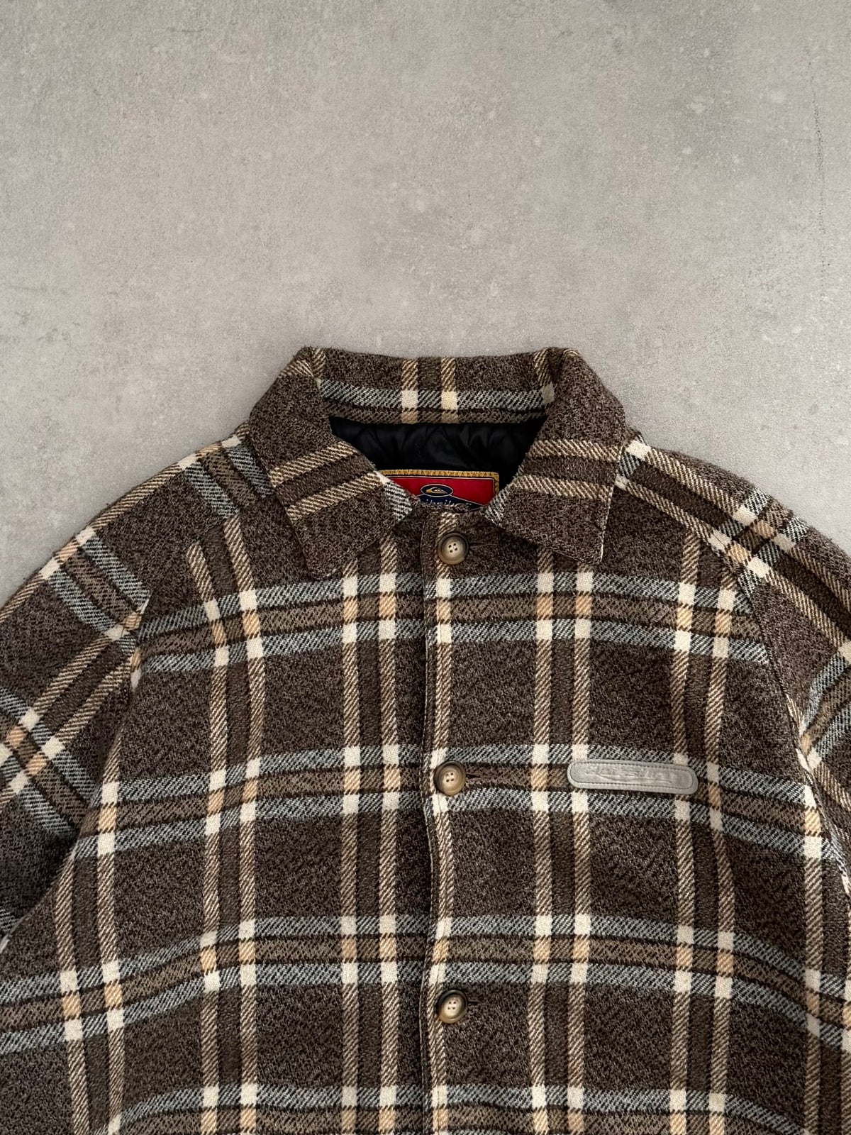 Vintage Quiksilver Plaid Fleece Jacket (L)