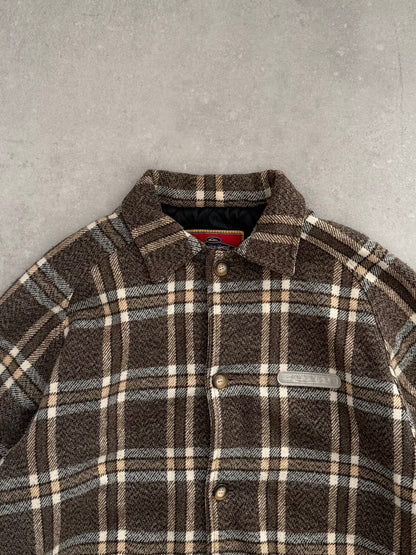 Vintage Quiksilver Plaid Fleece Jacket (L)