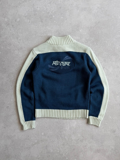 Vintage Rip Curl 1/4 Length Zip Jumper (XS)