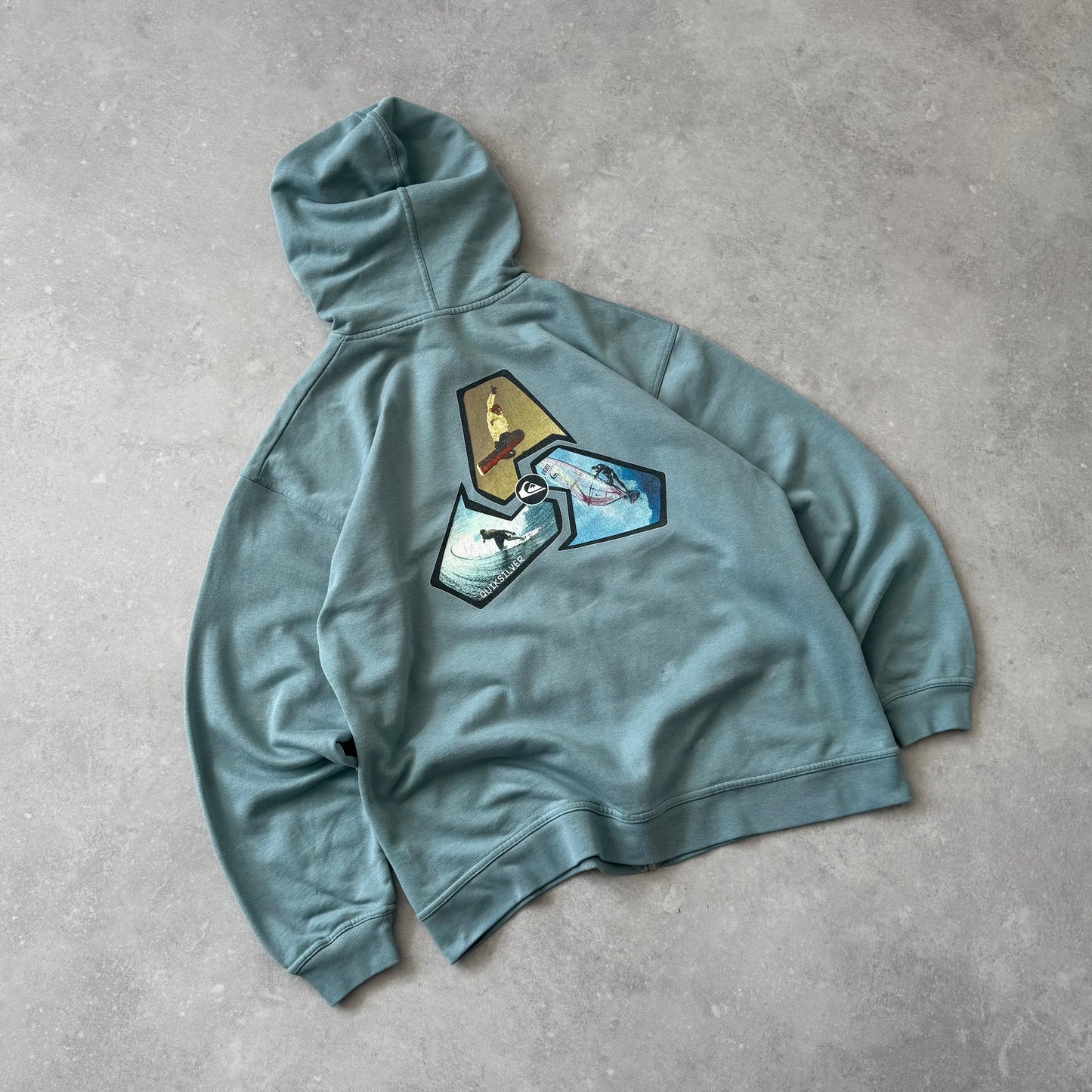 00's Quiksilver Zip-up Hoodie (L)