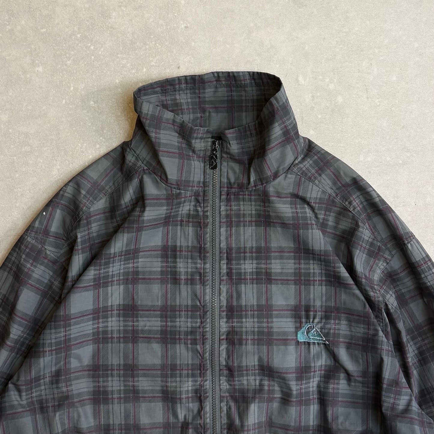 90's Quiksilver Plaid Shell Jacket (L)