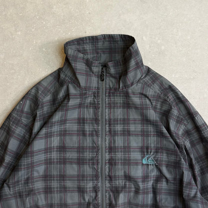 90's Quiksilver Plaid Shell Jacket (L)