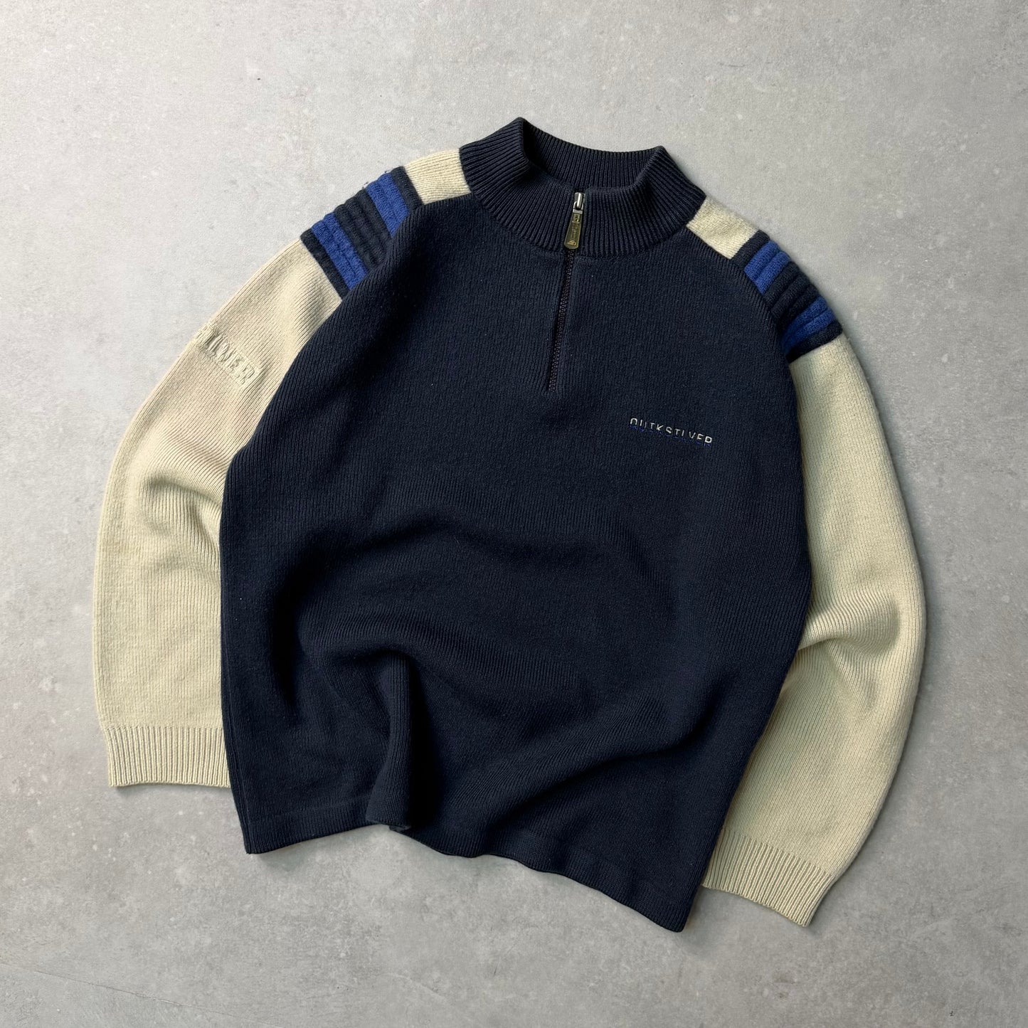 00's Quiksilver 1/4 zip Knit Jumper (S)