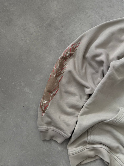 Vintage Quiksilver Flame Hoodie (M)