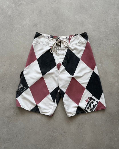 Vintage Billabong Andy Irons Argyle Boardshorts (30)
