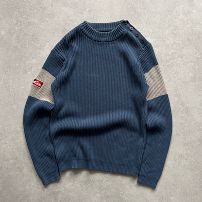 00's Quiksilver Cable Knit Jumper (M)