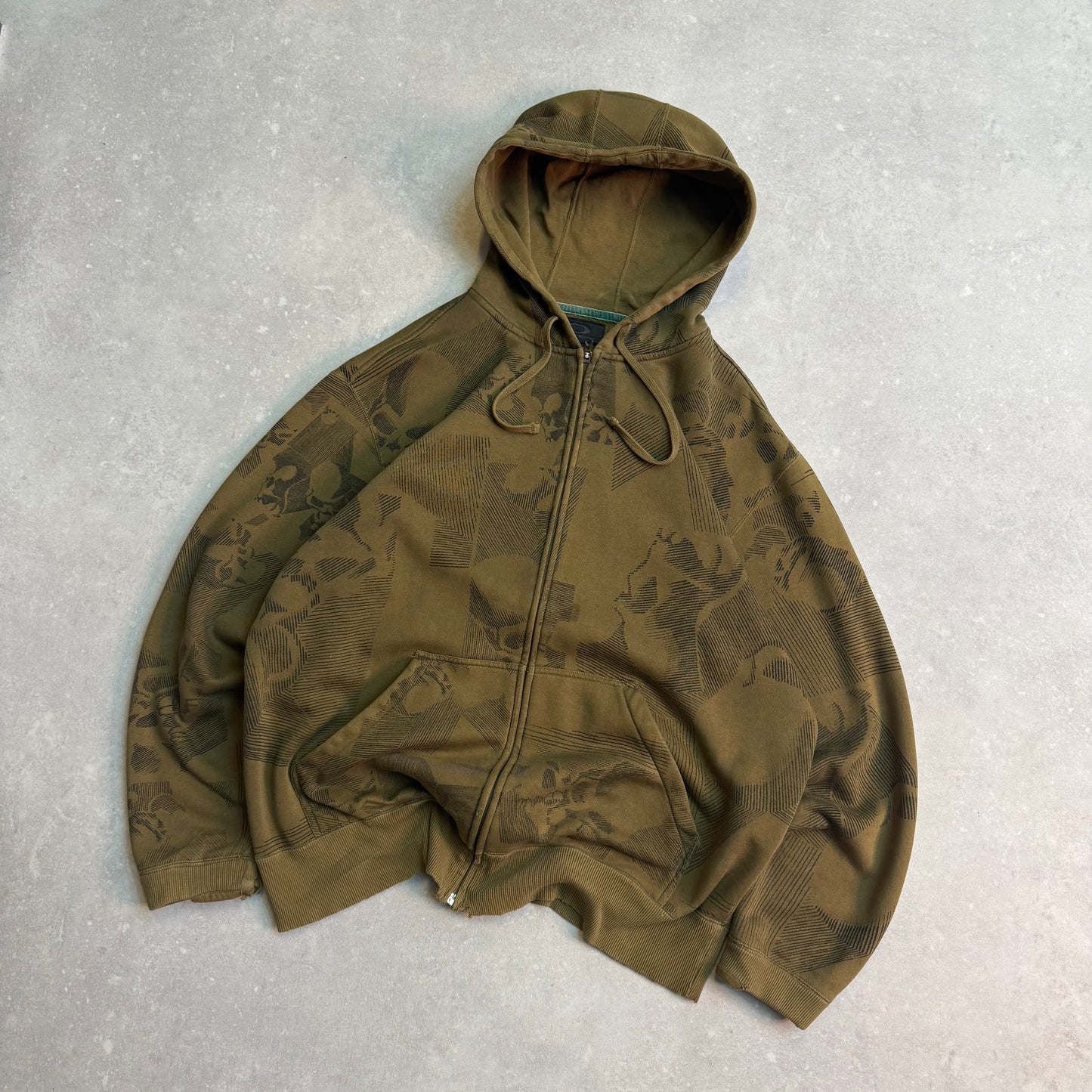 00’s Oakley Skull Hoodie (L)