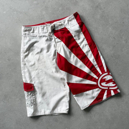 Vintage Billabong Andy Irons Rising Sun Boardshorts (30)