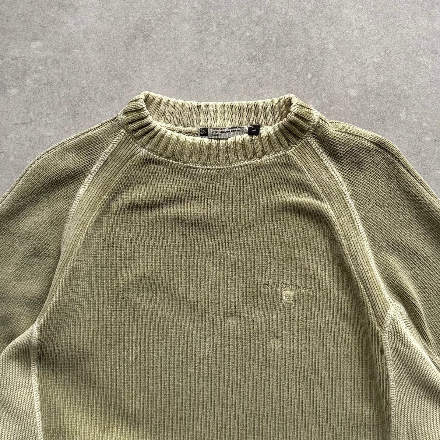 00's Quiksilver Corduroy Knit Jumper (M)