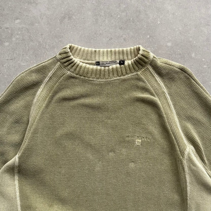 00's Quiksilver Corduroy Knit Jumper (M)