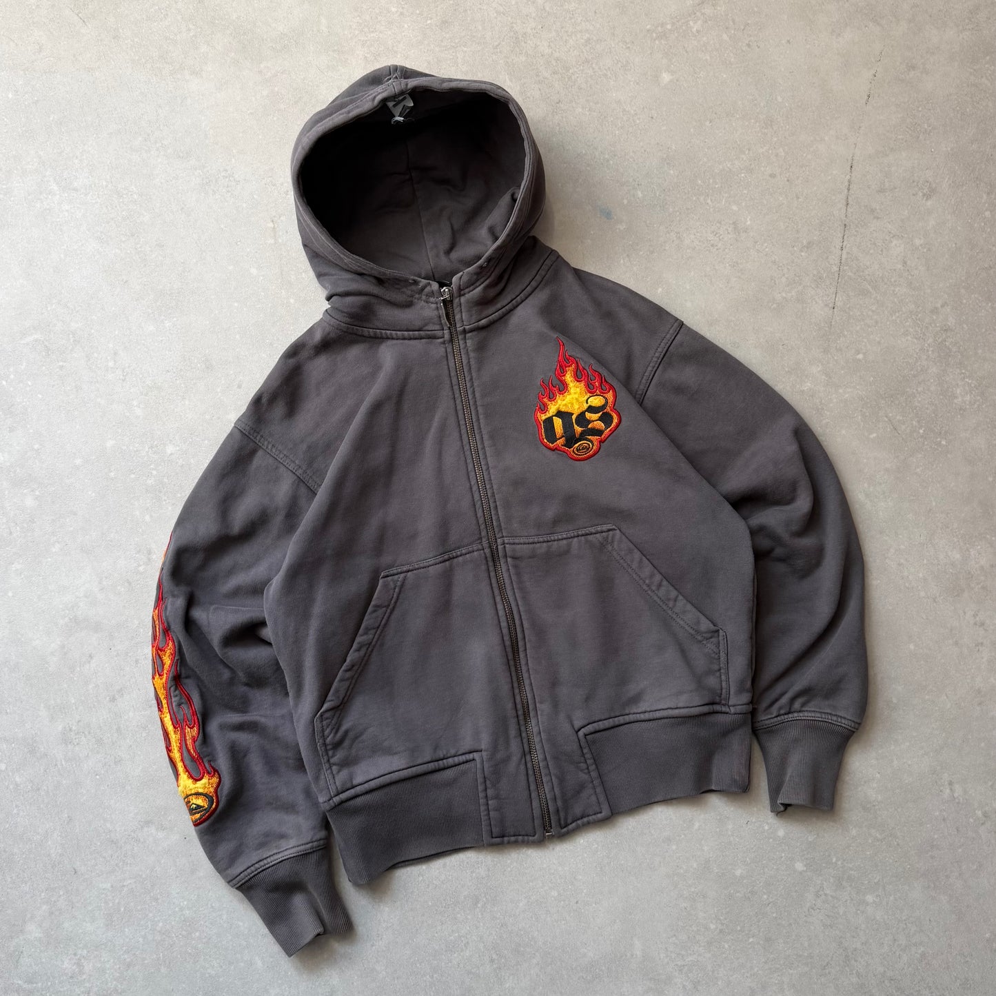 00's Quiksilver Flame Hoodie (XS)