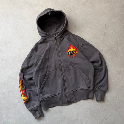 00's Quiksilver Flame Hoodie (XS)