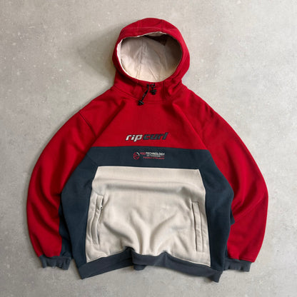00's Rip Curl Tri-Tone Hoodie (L)