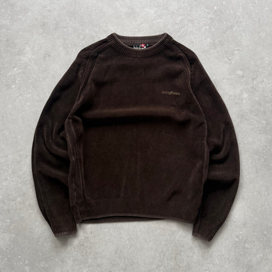 00's Quiksilver Corduroy Knit Jumper (M)