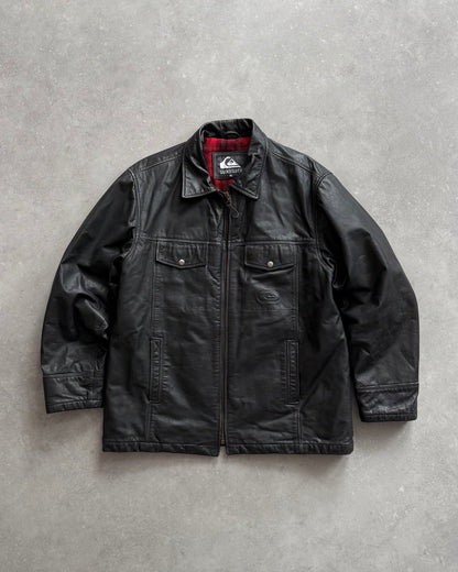 Vintage Quiksilver Leather Jacket (XL)
