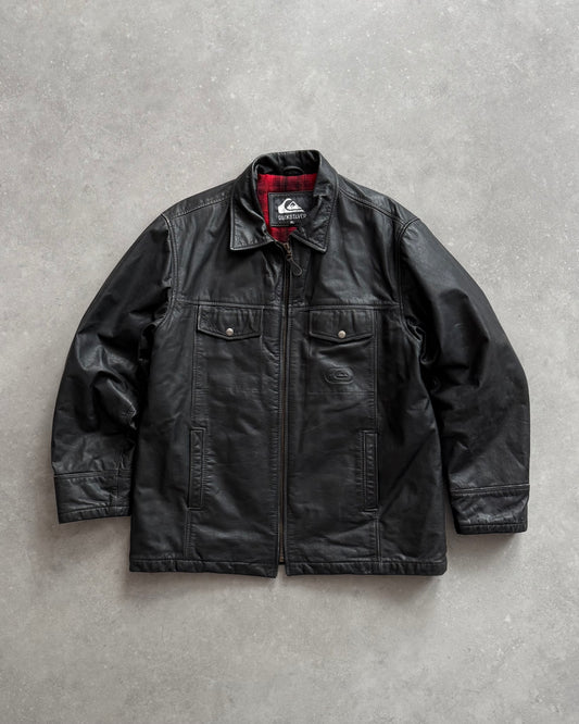 Vintage Quiksilver Leather Jacket (XL)