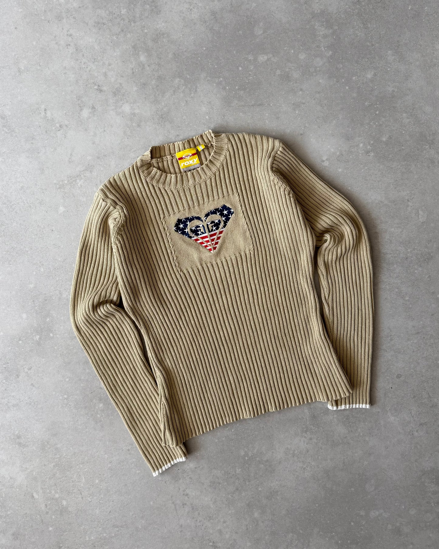 Vintage Roxy Cable Knit Jumper (S)