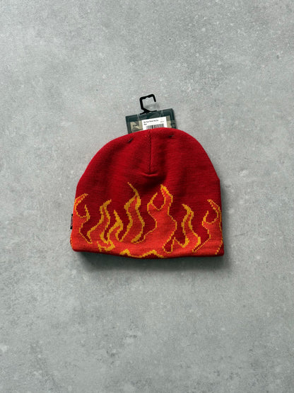 Vintage BNWT No Fear Flame Beanie