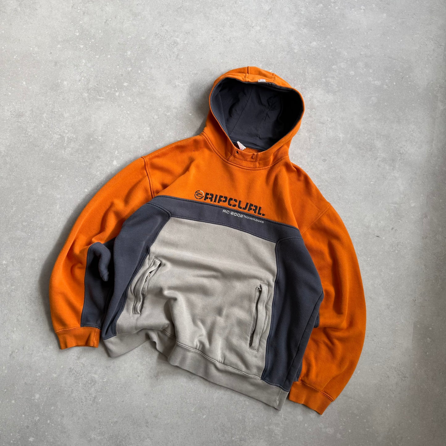 00's Rip Curl Tri Tone Hoodie (L)