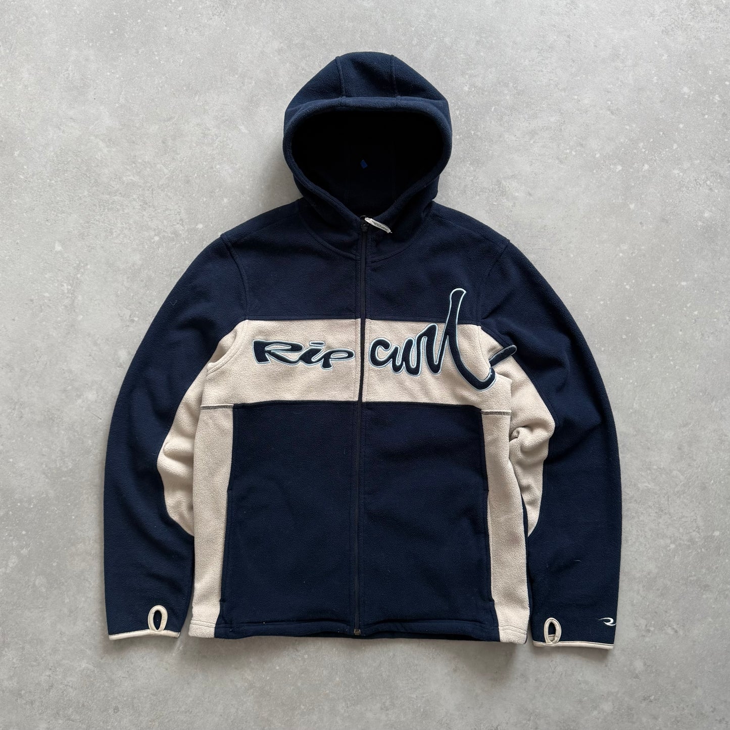 Vintage Rip Curl Fleece Zip-up Hoodie (L)