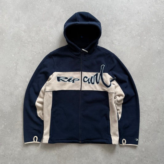 Vintage Rip Curl Fleece Zip-up Hoodie (L)
