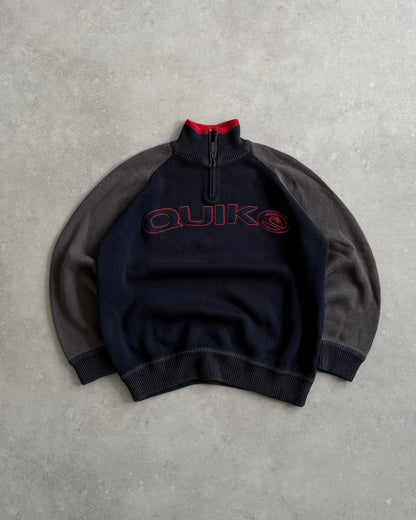 Vintage Quiksilver 1/4 Zip Knit Jumper (S)