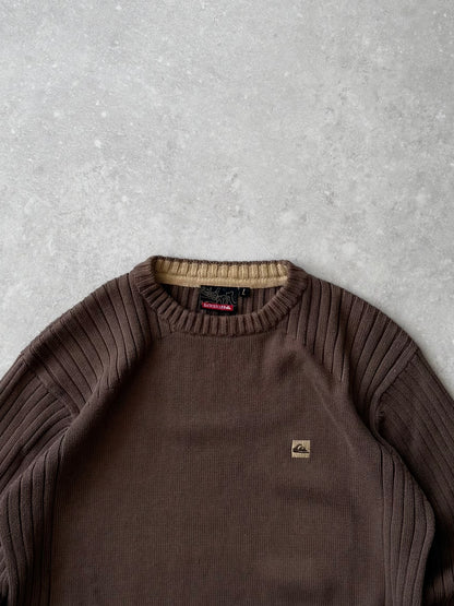 Vintage Quiksilver Cable Knit Jumper (M)
