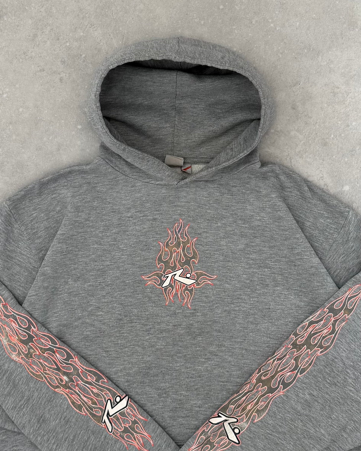 Vintage Rusty Flame Hoodie (L)