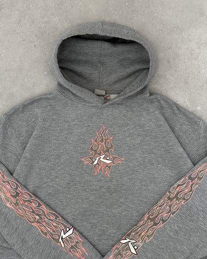 Vintage Rusty Flame Hoodie (L)