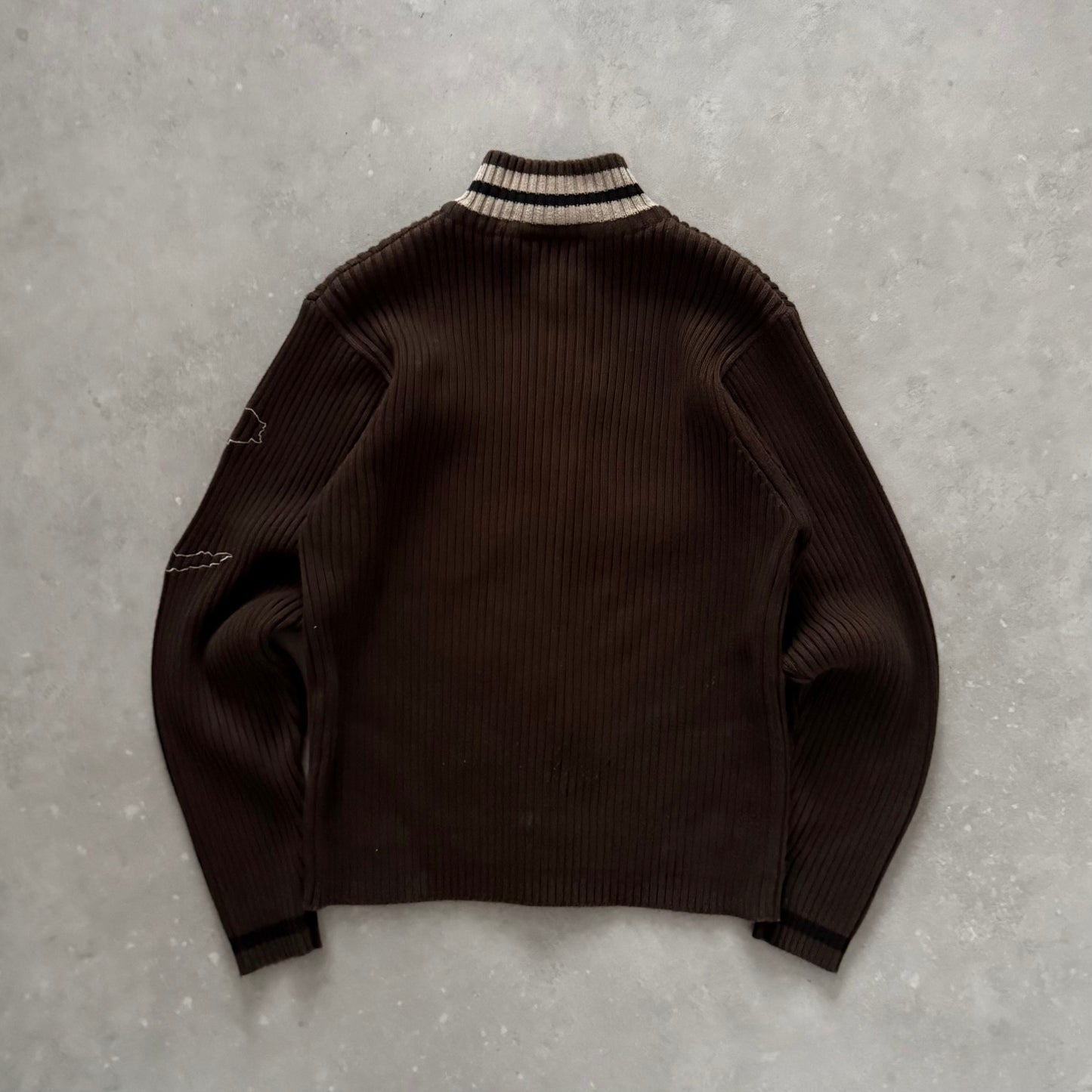 00’s Quiksilver Full Zip Knit Jumper (S)