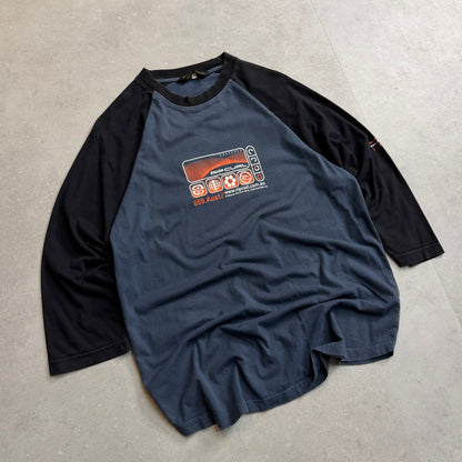 00's Rip Curl 3/4 Sleeve T-shirt (L)