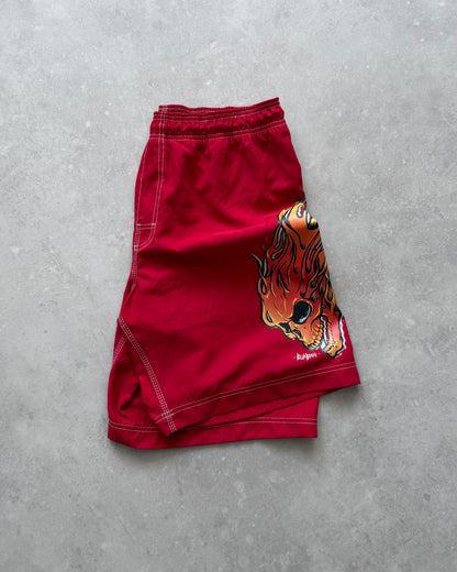 Vintage Billabong Flaming Skull Boardshorts (32)