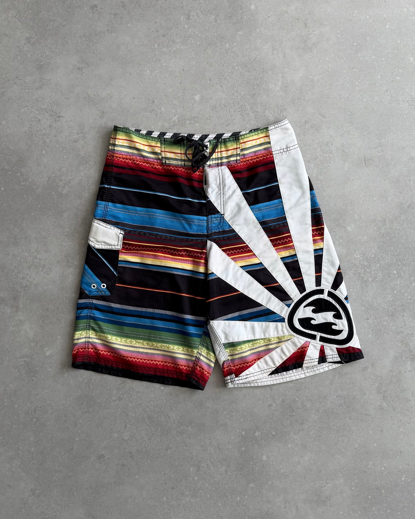 Vintage Billabong Andy Irons Rising Sun Boardshorts (32)