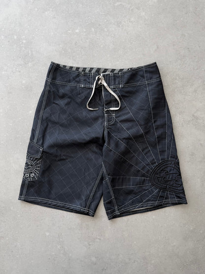 Vintage Billabong Andy Irons Rising Sun Boardshorts (34)